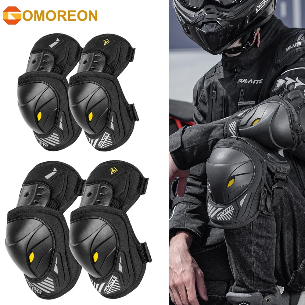 Mountain Biking Elbow Pads - GOMOREON 1 Para Motocyklowe Elektryczne Ochraniacze