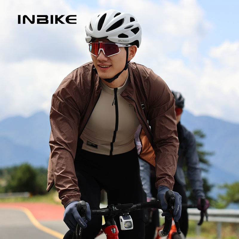 Mountain Biking Rain Jacket - INBIKE męska wiatrówka z długimi rękawami