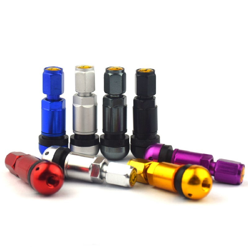 Tubeless Valve Core - 4 szt. Uniwersalny samochód ze stopu