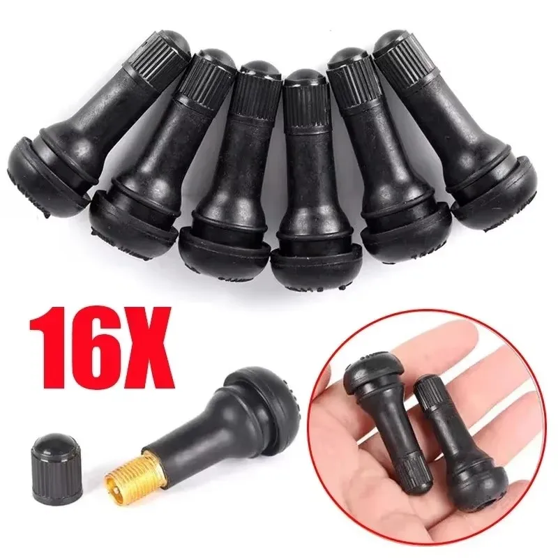 Tubeless Valve Core - Czarne bezdętkowe wentyle samochodowe TR414 z