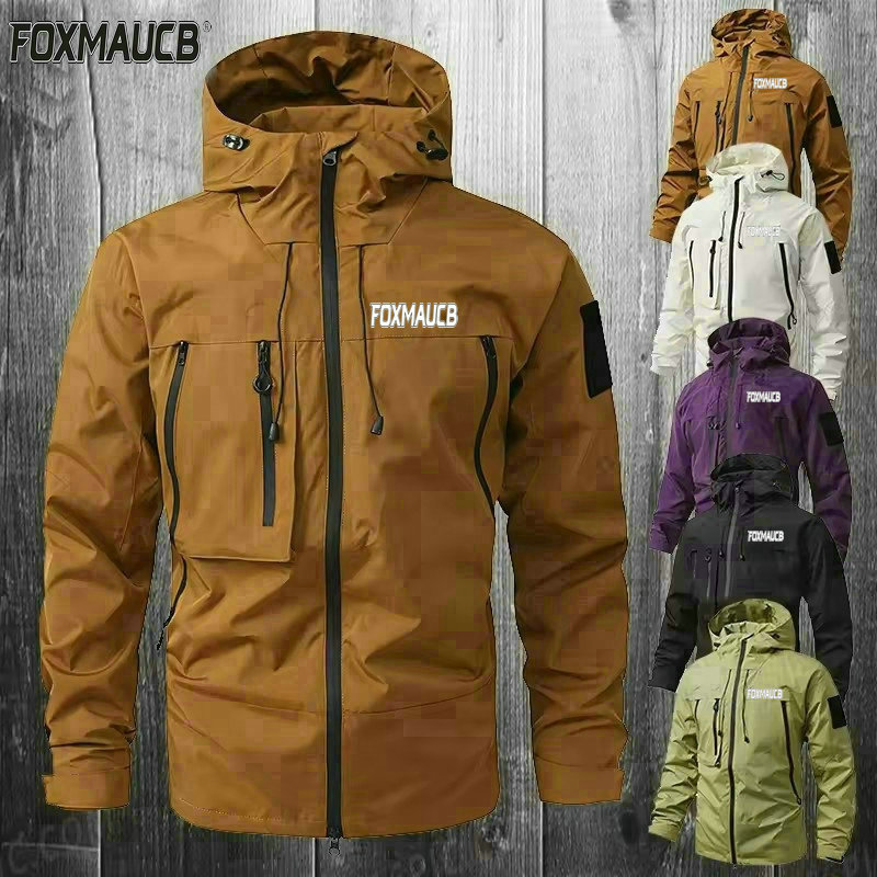 Mountain Biking Rain Jacket - Męska wodoodporna kurtka rowerowa FOXMAUCB z