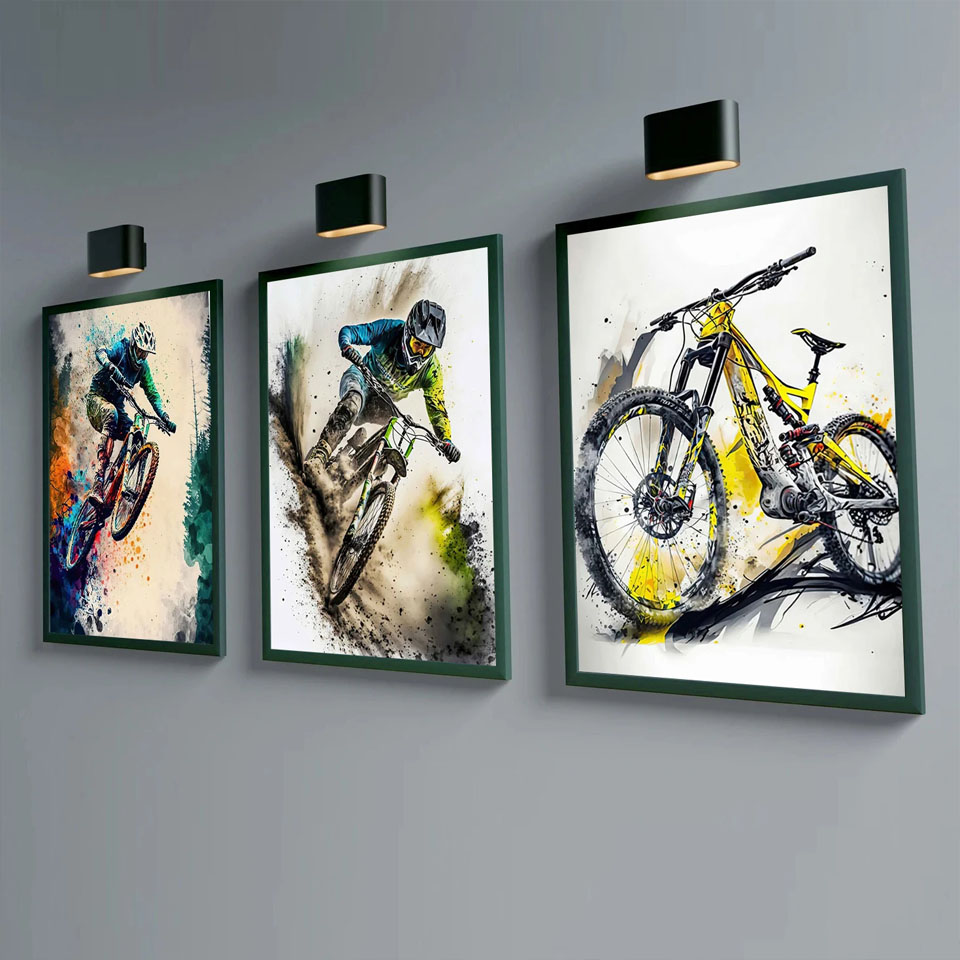Picture Of Mountain Biking - Rower górski Sport Wall Art Diy