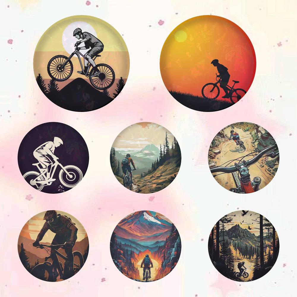 Broszki z motywem rowerów górs – Mountain Biking In Japan recenzja i cena