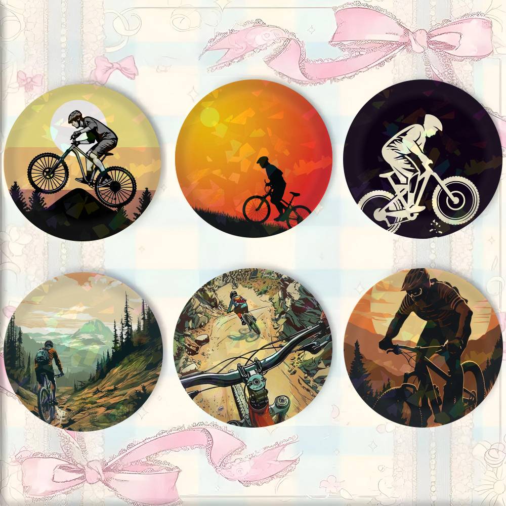 Broszki z motywem rowerów górs – Mountain Biking In Japan recenzja i cena