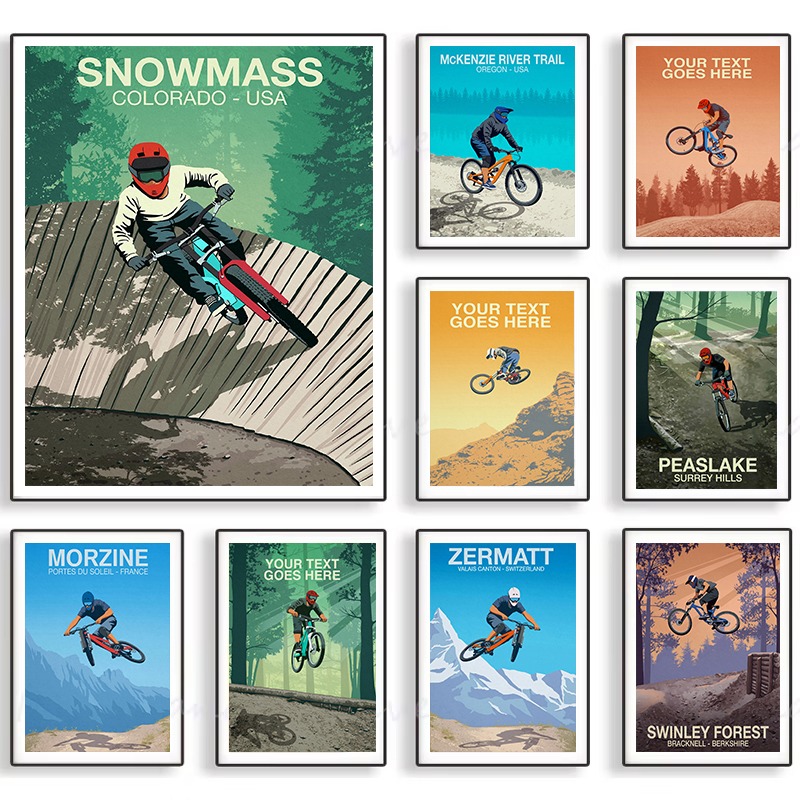 Mountain Bike Trail Poster Sno – Picture Of Mountain Biking recenzja i cena