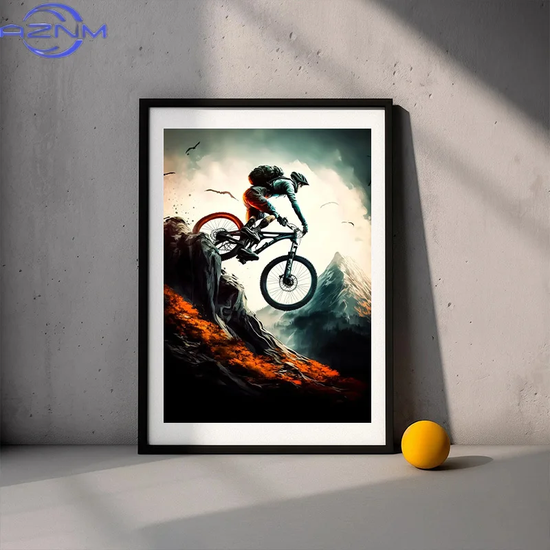 Plakaty i grafiki z nowoczesny – Picture Of Mountain Biking recenzja i cena