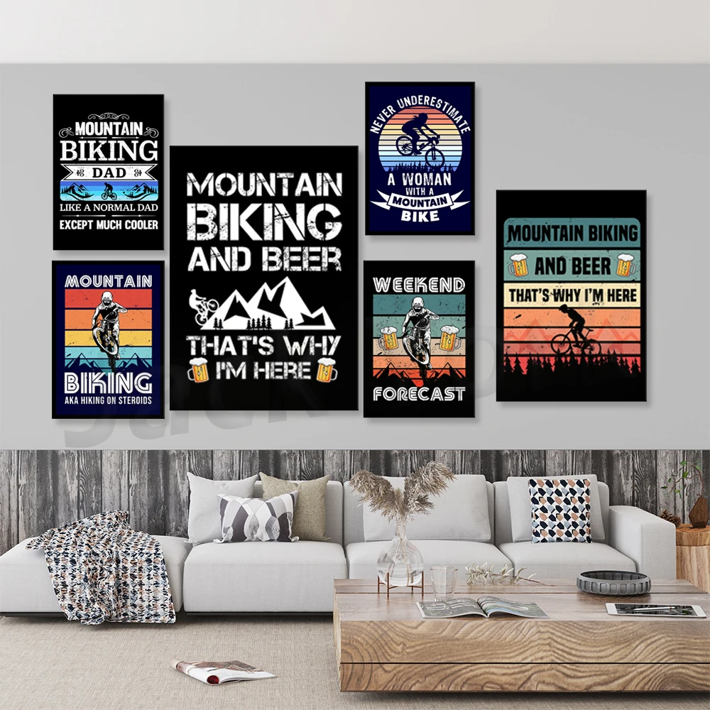 Go Mountain Bike Print Canvas  – Picture Of Mountain Biking recenzja i cena