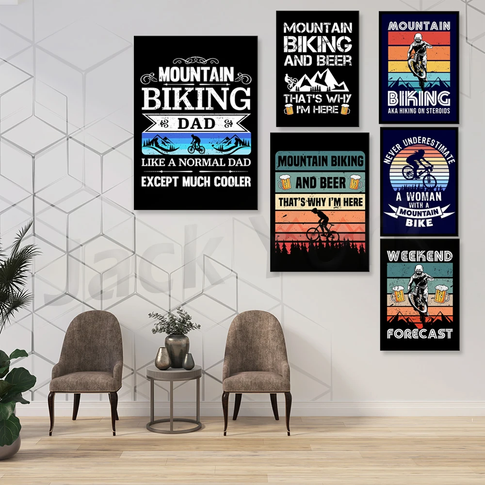 Go Mountain Bike Print Canvas  – Picture Of Mountain Biking recenzja i cena