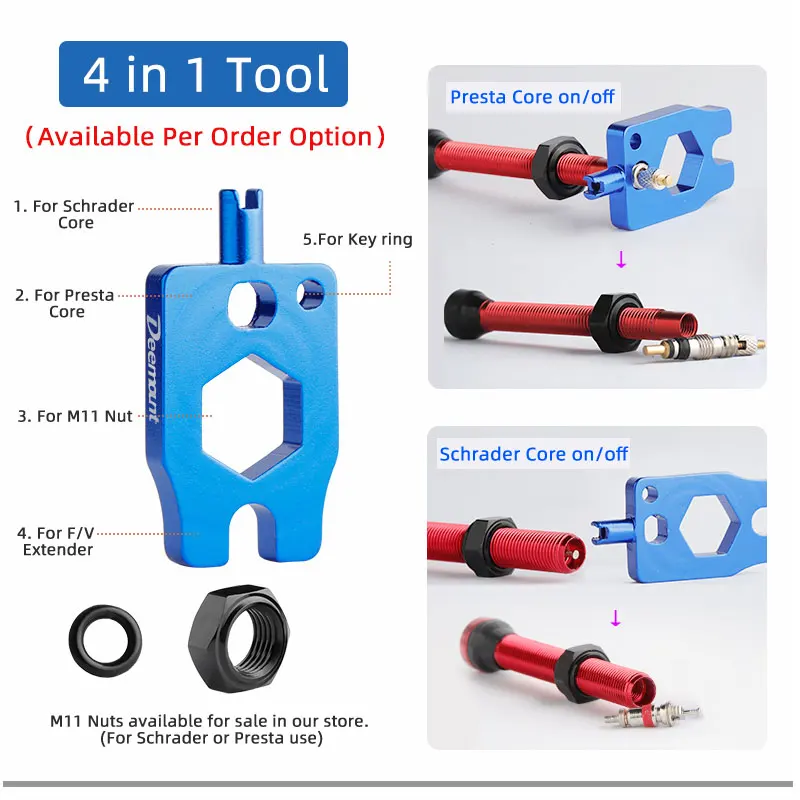 Zawór bezdętkowy rowerowy F/V  – Tubeless Valve Core recenzja i cena